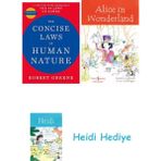 Bloomsbury The Concise Laws Of Human Nature + Alice In Wonderland + Heidi