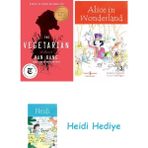Bloomsbury The Vegetarian: A Novel + Alice In Wonderland + Heidi