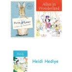 Bloomsbury The World Of Peter Rabbit: A Box Of Postcards + Alice In Wonderland + Heidi