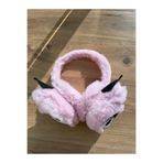 Blotch Soğuktan Koruyan Kışlık Kulaküstü Kuromi Figürlü Pofuduk Pembe Renk Sevimli Pelüş Kız Çocuk Kulaklık