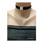 Blotch Zirkon Taşlı Choker Kadife Yılbaşı Kolye