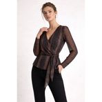 BLOUSE Modern V Yaka Bluz