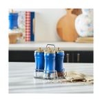 Blue 5 Parça Cam Baharat Takımı