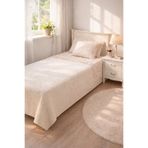 Blue Atelier %100 Pamuk Fırfırlı Pike Yatak Örtüsü Takımı Çocuk Pike Takımı Genç Pike