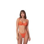 Blue Avcı Lingerie Kadın Tül Bralet Takım (Turuncu, 85B)