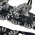 Blue Avcı Lingerie Lotus Style Kadın Bralet İç Çamaşır Takım (Siyah, 85B)