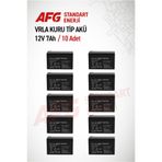Blue Battery 10 ADET 12 VOLT 7 AMPER KURU TİP AKÜ 12 V 7 AH BL