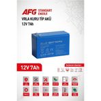 Blue Battery 12 VOLT 7 AMPER KURU TİP AKÜ 12 V 7 AH BL Mavi