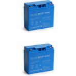 Blue Battery 2 Adet 12V 18AH Bakımsız Kuru Akü 2025 Üretim - mavi