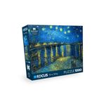 Blue Focus 1000 Parça Puzzle - Ren Nehri’nde Yıldızlı Bir Gece (STARRY NİGHT OVER THE RHONE) - Vincent Van Gogh