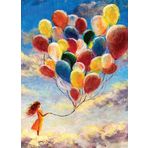 Blue Focus 1000 Parça Uçan Balonlar Puzzle
