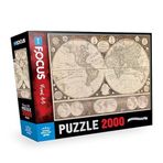 Blue Focus 2000 PARÇA - ANTIQUE WORLD MAP (ANTİK DÜNYA HARİTASI)