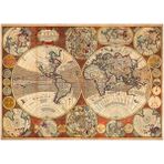 Blue Focus Old World Map Eski Dünya Haritası 1000 Parça Puzzle