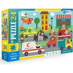 Blue Focus Transport Taşıtlar 24 Parça Puzzle