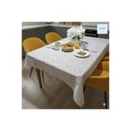 Blue Home Pvc Muşamba Dantel Görünümlü Kaymaz Sıvı Geçirmez Deliksiz Mutfak Masa Örtüsü Çiçek Motifli