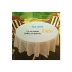 Blue Home Yuvarlak Dantel Görünümlü Pvc Muşamba Mutfak Masa Örtüsü Sıvı Geçirmez Silinebilir /Ebat: 150 Cm