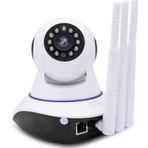BLUE İNTER Cmr 5 Kablosuz Wifi Ip Kamera 1080p Full Hd 3 Mp Hareketli Kamera Gece Görüşlü Beyaz