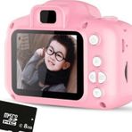 Blue İnter Cmr9 Çocuklar Için Mini Hd 1080P 5 Oyunlu Dijital Fotoğraf Makinesi 8Gb Hafıza Kartlı