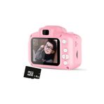 Blue İnter Mini 1080P Çocuklar Için Dijital Fotoğraf Makinesi-Oyun,Video,Filtre-Son Versiyon 8 Gb Sd Kart