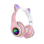 Blue Inter P33M Pembe Kedi Kulak Bluetooth Kulaklık