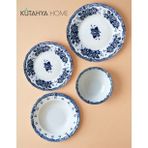 Blue Romance 24 Parça Desenli Porselen Yemek Takımı – Şık Sofra Seti Mavi Vintage
