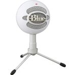 Blue Snowball iCE USB mikrofon, kayıt, yayın, podcasting, PC ve Mac oyun için, kondansatörlü mikrofon, böbrek kapsüllü, ayarlanabilir masa standı, Plug 'n Play - beyaz