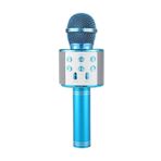 BLUE SPECTRUM Karaoke Mikrofon Bluetooth Aux Usb Sd Kart Girişli Mavi (WS-858)