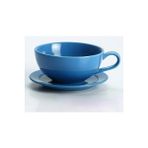 BLUE1PCS Yüksek Kaliteli Renkli Seramik Kahve Seti Kahve Fincanı ve Tabağı Sıraltı Düşük Porselen Cappuccino Latte Fincan 250 ml (Yurt Dışından) - 1 Adet - 1 lt