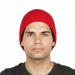 Blueberry Uniforms 8 "Streç Beanie Saat Şapkası-Akrilik Kaburga Örme Kış Skully Cap, Kırmızı, Tek Beden M