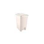 Blueeslife 40 Lt Slim Pedallı Plastik Çöp Kovası Bej