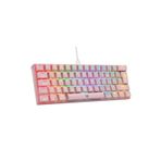Blueforce Majesty 62 Tuşlu Rgb Tkl Mekanik Gaming Klavye Red Switch %60 Pembe