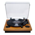 Blueforce Soprano Ahşap Pikap Plak Çalar Retro Bluetooth Usb SD Kart Aux Dahili Hoparlör