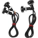 Blueleskyy 4 Adet Araba 12V 23MM Çift Renkli Switchback 4014 12 LED Gündüz Işığı (Yurt Dışından) - Beyaz