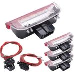 Blueleskyy Golf 6 7 Jetta Mk5 Mk6 Passat B6 B7 cc Için 4 Adet Araba LED Kapı Işık (Yurt Dışından) - Kırmızı - 1 Adet