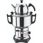 Bluelife Semaver J-163 4,5 Litre Gri Çelik Bakır Malzemeli Hızlı Çay Demleme Cihazı