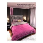 BlueMaison Battal Boy Welsoft Yorgan Seti ( 2 Yastık Kılıflı ) Mürdüm Love