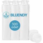 Bluendy Yuvarlak Makyaj Temizleme Pamuğu -%100 Saf Premium Kalite Disk Pamuk, Fondöten ve Makyaj Çıkarma Pedi, Tüy Bırakmaz, Yumuşak ve Taşınabilir - 300 Adet