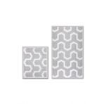 Bluenity Dome Bukle Doğal Pamuklu 2'li Banyo Paspas Seti 60X100+50X60 CM - GRİ