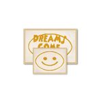 Bluenity Dreams Come True Doğal Pamuklu 2'li Banyo Paspas Seti 60x100+50x60 Cm - Ekru/Hardal