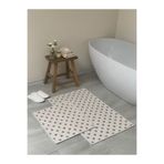 Bluenity Freya 60x100+50x60 cm Bej Doğal Pamuklu 2'li Banyo Paspas Seti