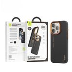 Blueo Air Aramid Fiber 600D 15 Pro Max Uyumlu Magnetic Telefon Kılıfı Turuncu