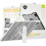 Blueo iPad Pro 12.9 (3 / 4 / 5. Nesil) Uyumlu Drop Resistance Military Grade Standlı Tablet Kılıfı - Beyaz