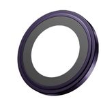 Blueo iPhone 14/iPhone 14 Plus Uyumlu Metal Çerçeve Lens Koruyucu Mor