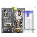 BLUEO iPhone 15 Pro Max 3D Curved Anti-Reflective (Güneş Yansıma Önleyici) Uygulama Aparatlı Cam Ekran Koruyucu HD