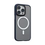 Blueo iPhone 15 Pro Max Uyumlu Lacivert Frosted Dual Color Skin Friendly Telefon Kılıfı