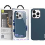 Blueo iPhone 15 Pro Premium Leather Phone Case With Magnetic Kılıf Lacivert