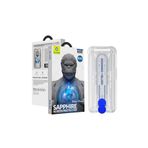 Blueo iPhone 15 Pro Sapphire Safir Cam Anti-static Uygulama Aparatlı Cam Ekran Koruyucu