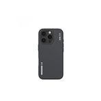 Blueo iPhone 16 Pro Max Uyumlu Manyetik Özellikli Dual Color Liquid Silikon Siyah Telefon Kılıfı