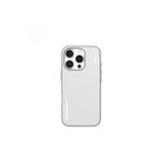 Blueo iPhone 16 Pro Uyumlu Manyetik Özellikli Dual Color Liquid Silikon Beyaz Telefon Kılıfı
