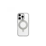Blueo iPhone 16 Uyumlu Skin Friendly 360 Rotatable Manyetik Standlı Gri Telefon Kılıfı